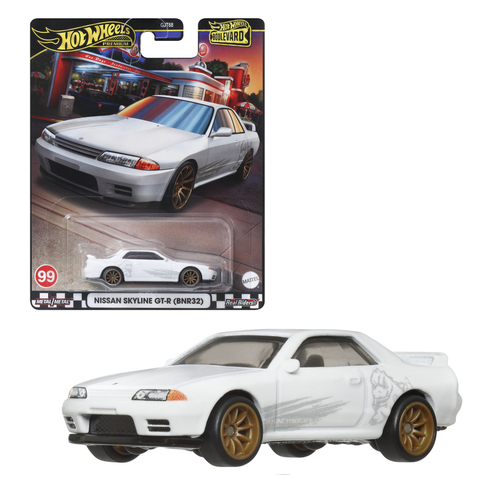 Машинка Hot Wheels HRT74 Boulevard Nissan Skyline GT-R (BNR32) 2024 #1