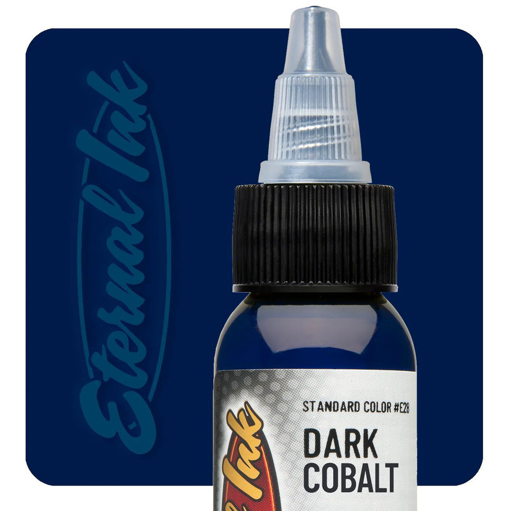 DARK COBALT Eternal краска пигмент для тату синий / голубой оттенок (1 oz / 30 мл)  #1