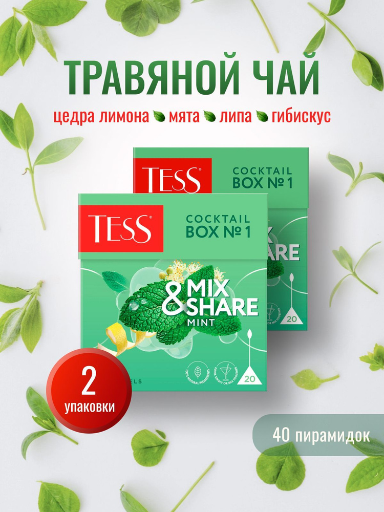 Чай в пирамидках зелёный TESS Сocktail Box № 1 , 2 шт #1