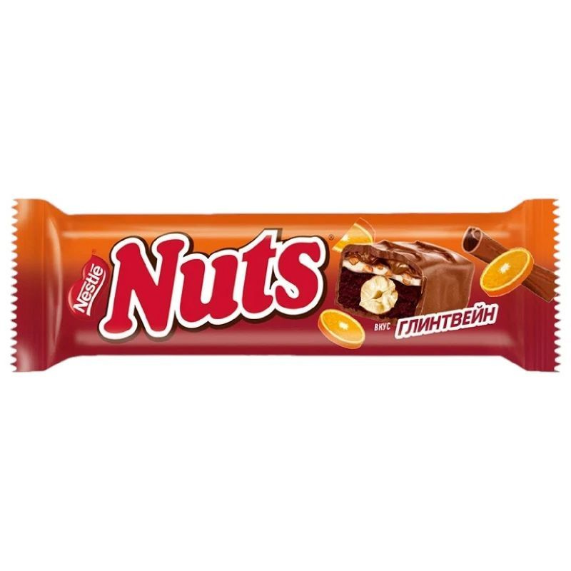 Шоколадный батончик Nuts Duo Глинтвейн , 60г 12 штук #1