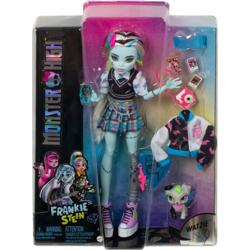 Кукла Monster High Frankie Stein "Монстер Хай Фрэнки Штейн" коллекционная, с аксессуарами, HHK53  #1