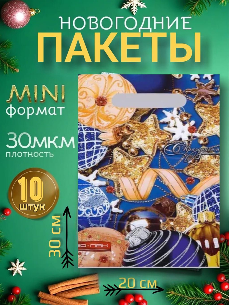 Пакет подарочный 20х30 см,  #1