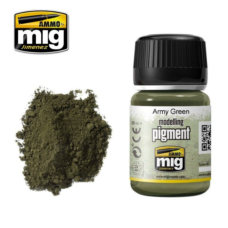 Сухие пигменты PIGMENT Army Green (35mL) (Ammo Mig) #1