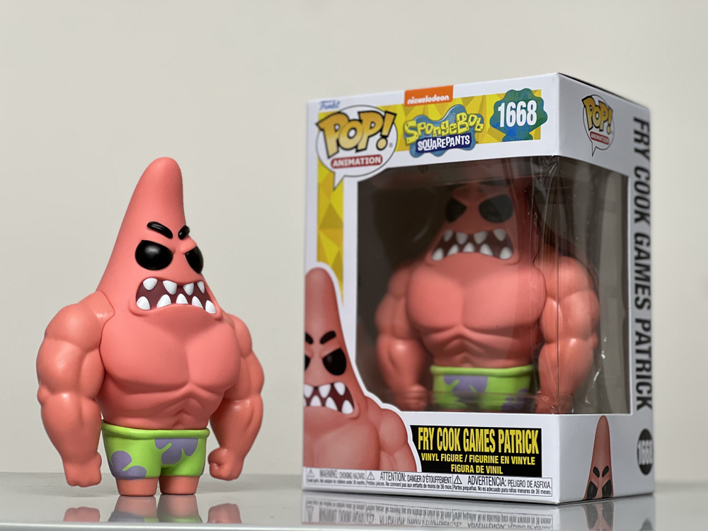 Фигурка Funko Pop! Spongebob: Fry Cook Games Patrick / Фанко Поп Патрик Жареные игры из мультика Губка #1