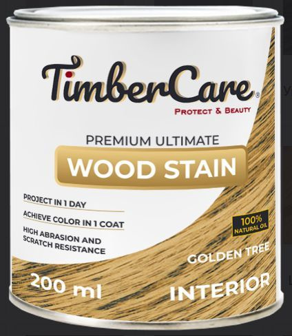 Масло тонирующее высокой прочности для дерева и мебели TimberCare Wood Stain, Золотое дерево/ Golden #1