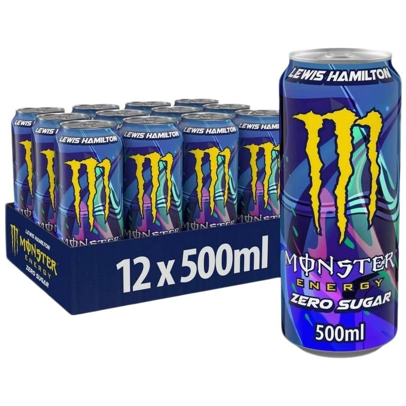 Monster Energy, Напиток энергетический Monster Lewis Hamilton (Без сахара), 12 шт х 0.5 л.  #1