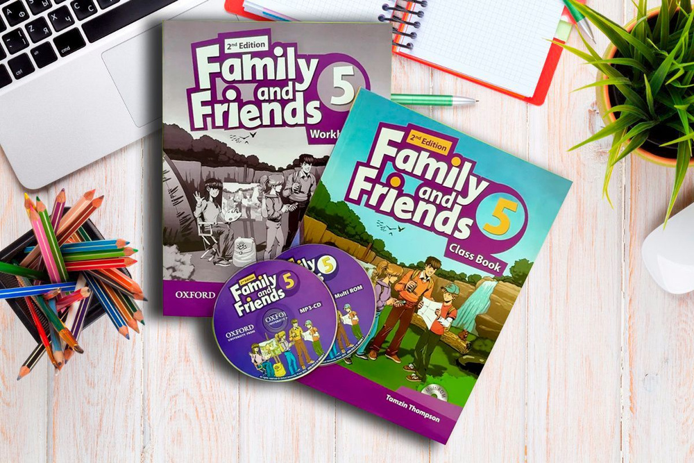 Family and Friends 5 (2nd Edition/2 издание). КОМПЛЕКТ: Учебник + Рабочая тетрадь + CD/DVD | Tamzin Thomson #1