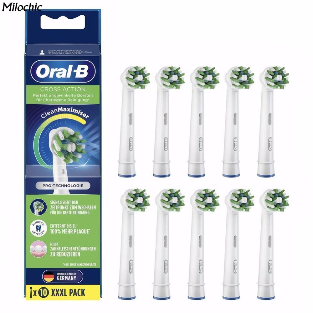 Сменная головка зубной щетки, подходит для Oral-B Cross Action, идеальная посадка, глубокая чистка, мягкая #1