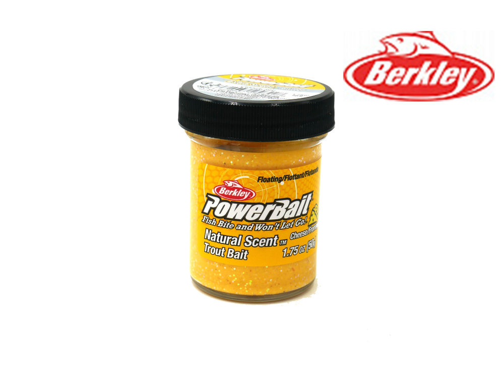 Паста форелевая сырная Berkley Natural Scent Trout Bait Cheese with Glitter #1