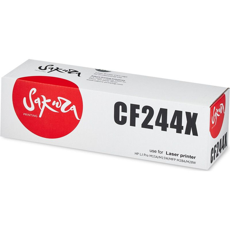 Картридж Sakura CF244X (44X) для HP, черный, 2000 к.