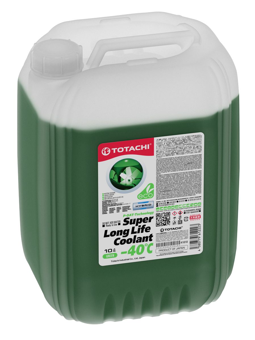 ОхлаждающаяжидкостьTOTACHISuperLongLifeCoolantGreen-40C10л(41610)