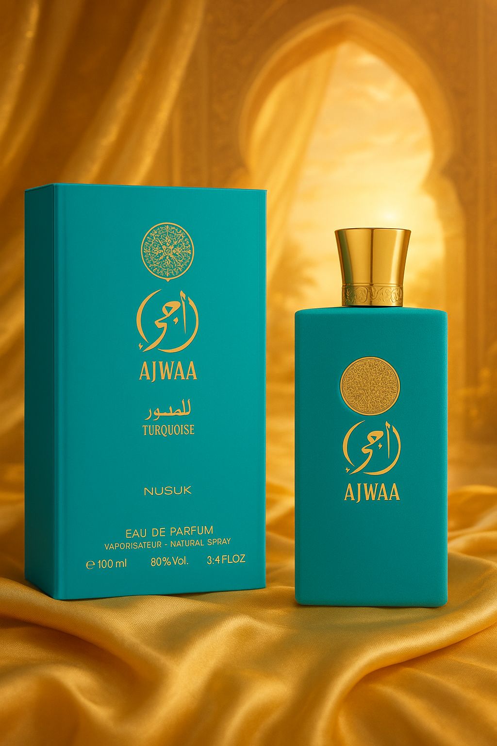 NUSUKAJWAATURQOISEпарфюмернаявода100млВосточныйсвежийароматснотамицитрусов,жасминаимускуса