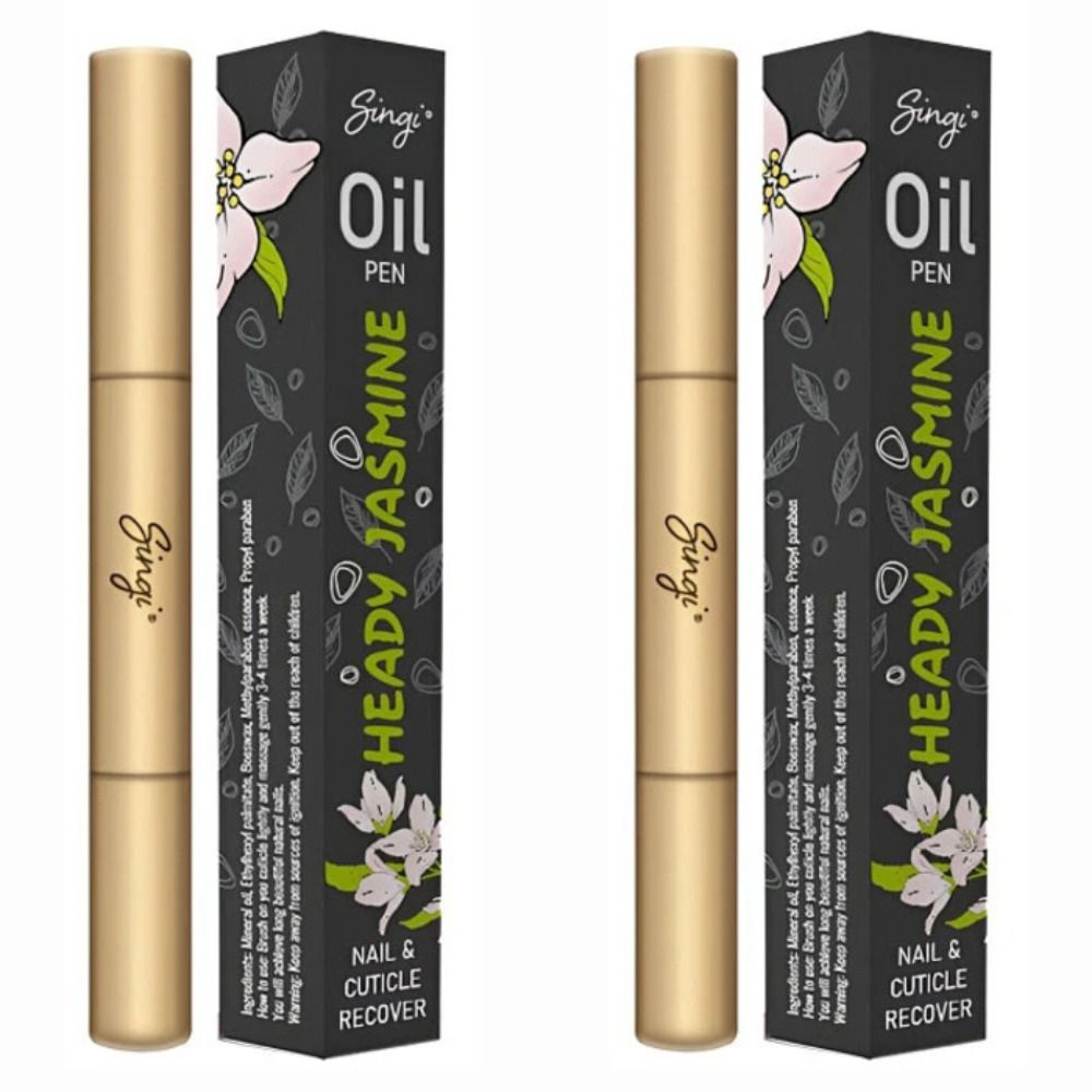 SINGI Масло для кутикул OIL PEN Nail & Cuticle Recover - Heady Jasmine, 3 мл, жасмин, 2 шт  #1