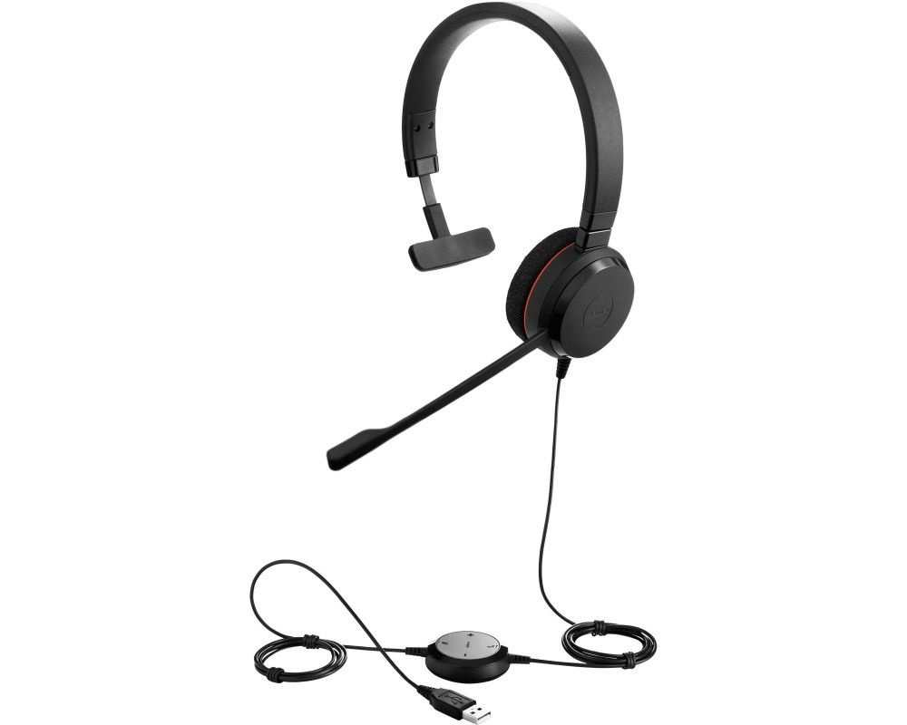 Наушники Jabra EVOLVE 20 MS Mono, черный #1