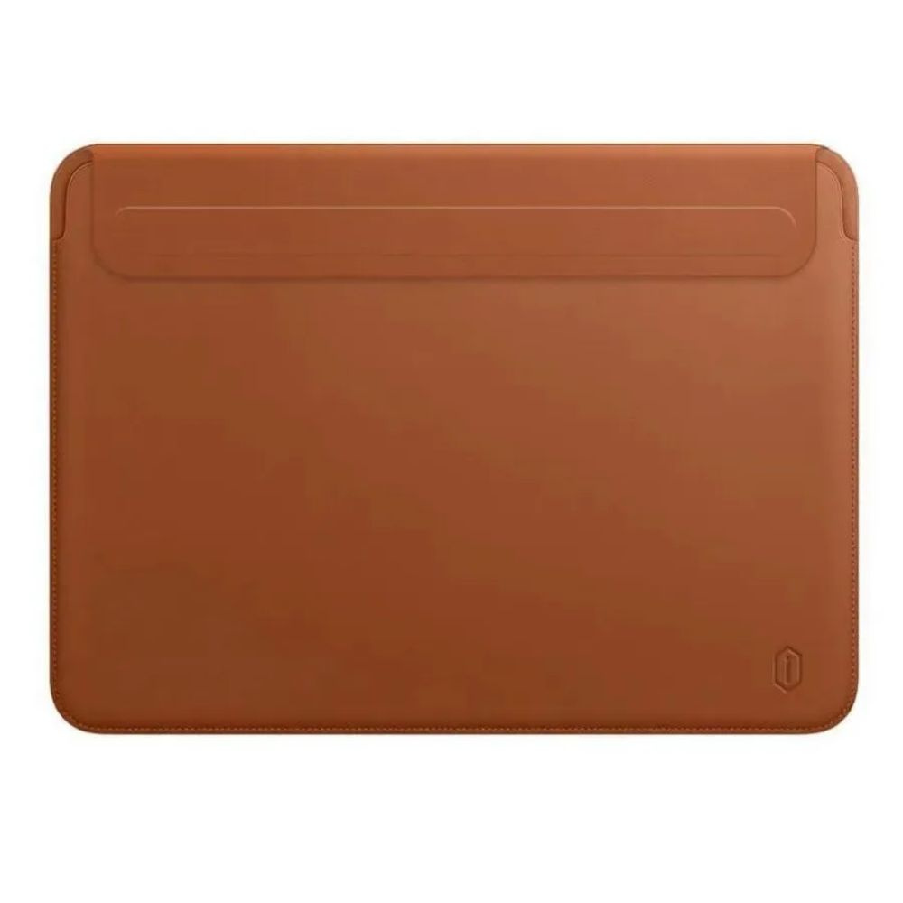 Чехол для ноутбука кожаный WiWU Skin Pro II на MacBook Air 13.6 дюймов (2022) - Коричневый  #1