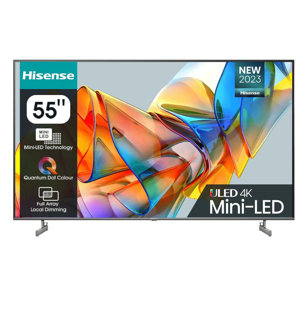 Hisense Телевизор 55U6KQ 55" 4K UHD, черный #1