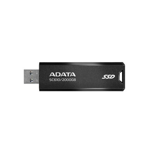 SSD внешний жесткий диск USB 3.2 2TB BLACK SC610-2000G-CBK/RD ADATA #1