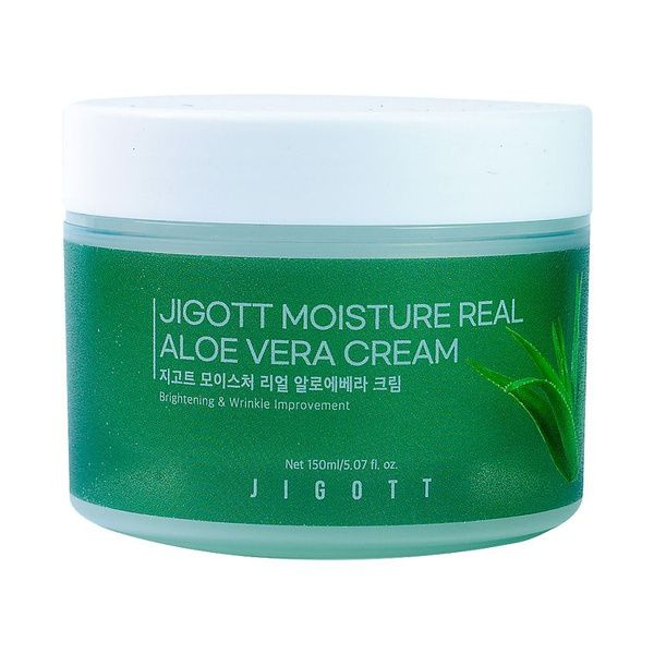 Увлажняющий крем с экстрактом алоэ вера Jigott Moisture Real Aloe Vera Cream  #1