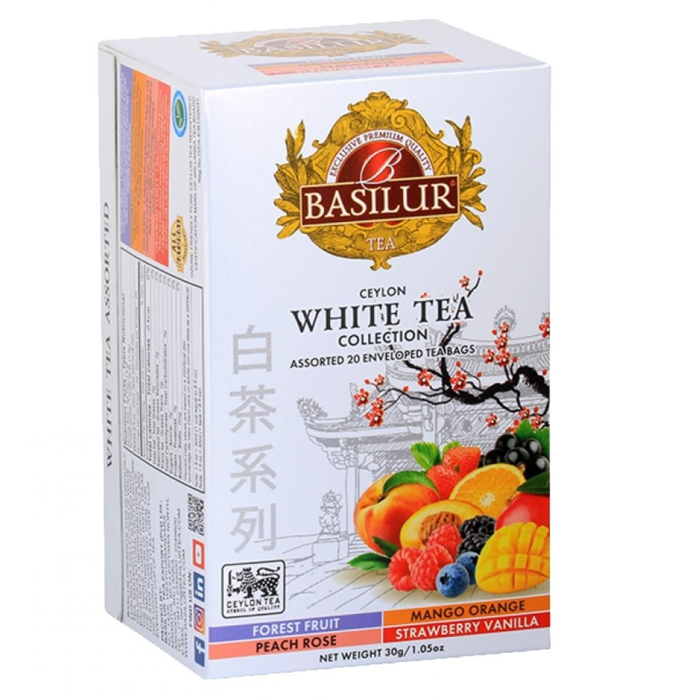 Чай Белый BASILUR ассорти, 20 пак по 1,5г. Шри-Ланка #1
