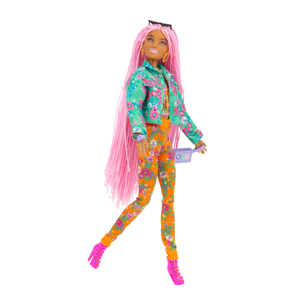 Кукла Барби Экстра с розовыми косичками GXF09 #1