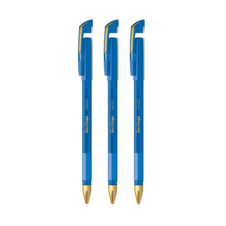 Ручки синие шариковые Berlingo xGold, набор 3 штуки #1