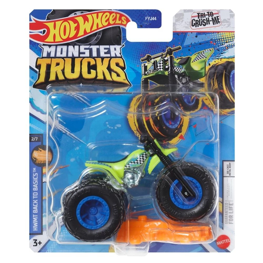 HWC70 Машинка металлическая игрушка Hot Wheels Monster Trucks Монстр трак коллекционная модель TRI TO #1