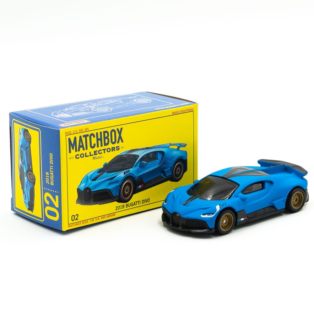 Машина Matchbox Collectors 2018 Bugatti Divo РЕЗИНОВЫЕ КОЛЕСА. Новая модель  #1