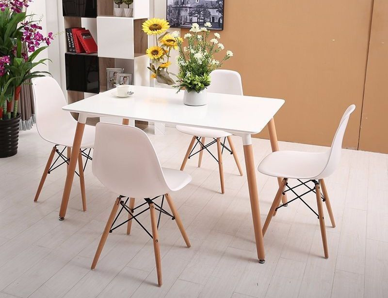Стол обеденный 120х60 см для кухни, гостиной, столовой Brunardi Lite (белый)  #1