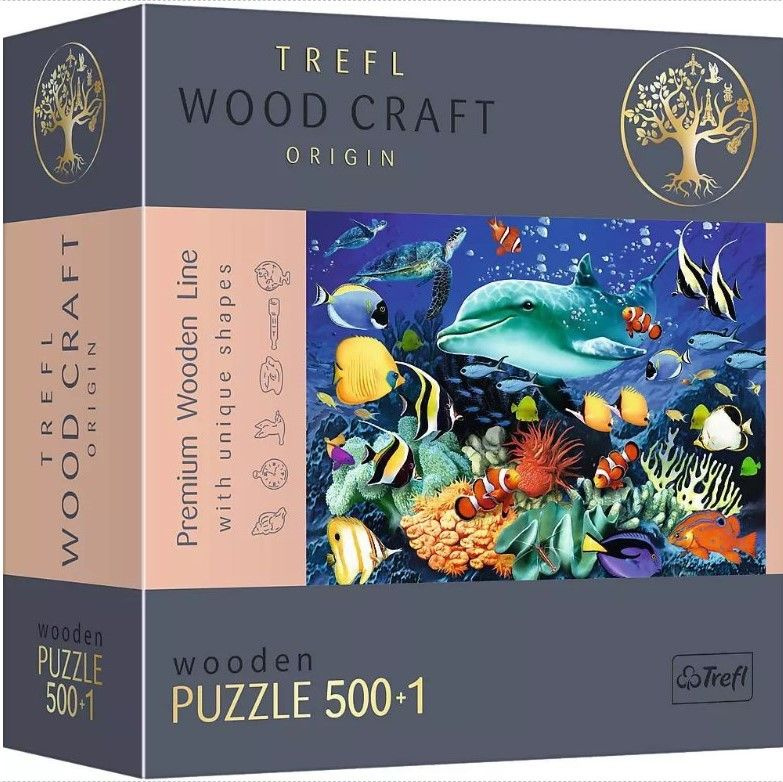 Пазл деревянный Trefl "Морская жизнь", 500+1 злементов #1