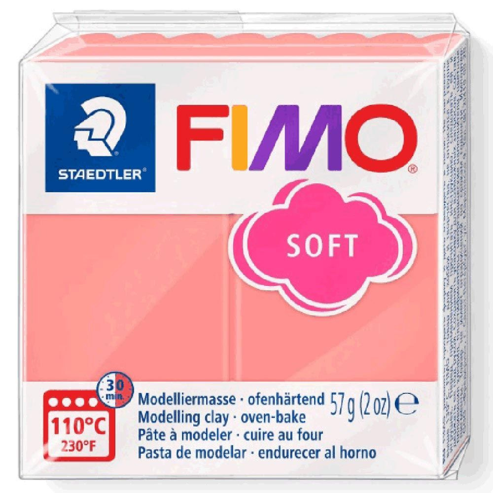 Полимерная глина Fimo Soft 8020-T20 розовый грейпфрут 57 г. #1