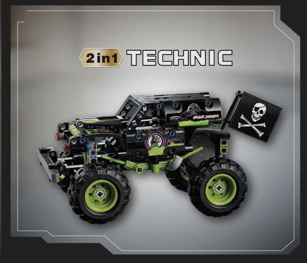 Конструктор Monster Jam Grave Digger Техник Монстер трак ( совместим с 42118)  #1