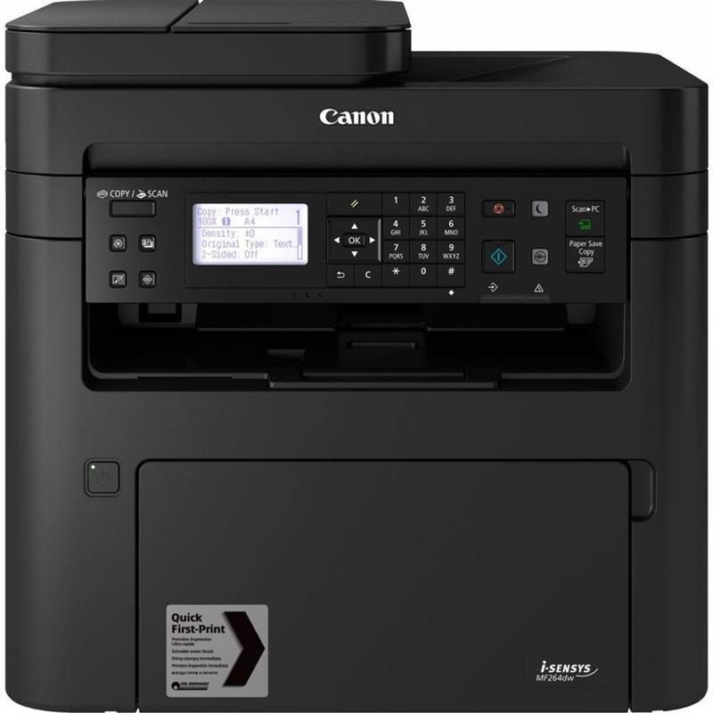 Мфу Canon MF264dw II, оригинал, в т.ч НДС (стартовый + доп. картридж Canon 051)  #1