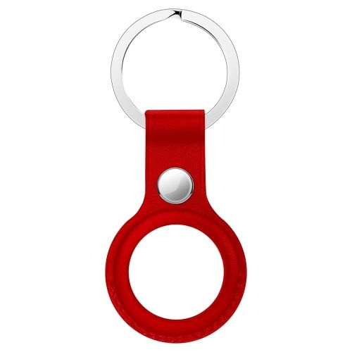 Чехол для Bluetooth-метки кожаный AirTag Leather Key Ring Red MK103ZE/A #1