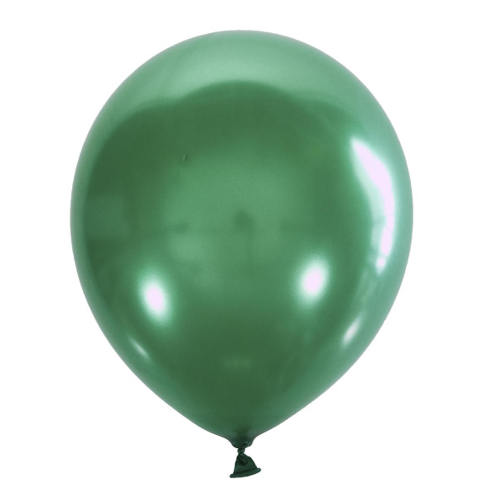 Воздушный шар 12"/30см Металлик GREEN 028 100шт #1