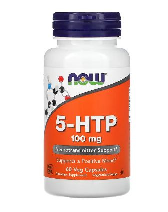 5 HTP 50 мг 60 vcaps, NOW 5-HTP Для нервной системы, При нарушении сна  #1