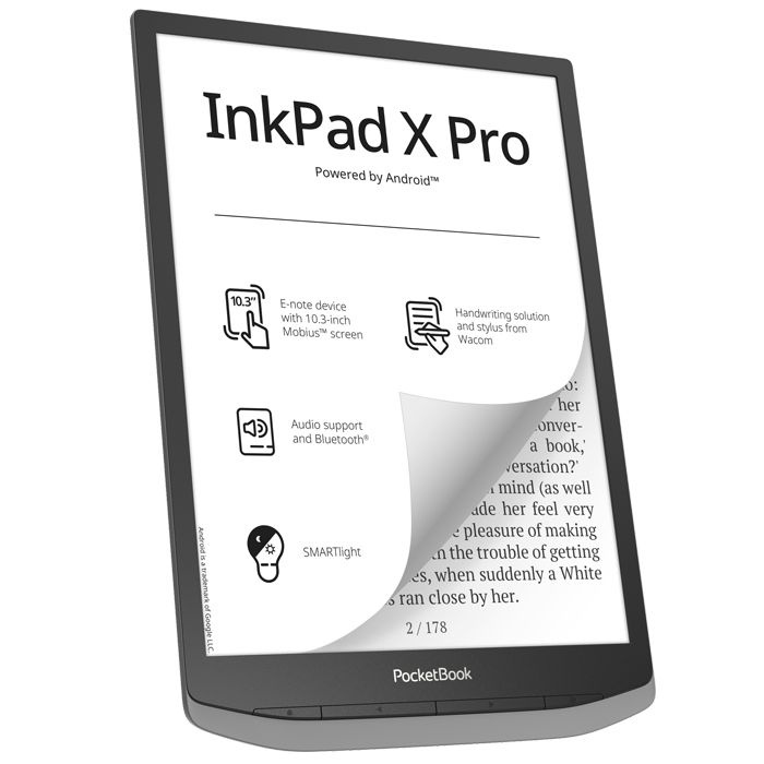 Электронная книга PocketBook Ink Pad X Pro Mist Grey (PB1040D-M-WW) #1