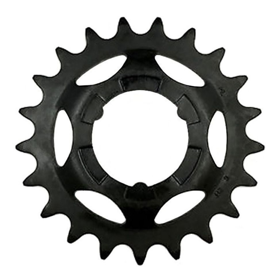 Звезда задняя Shimano 21T (2.3мм), черная, для односкоростных и планетарных втулок  #1