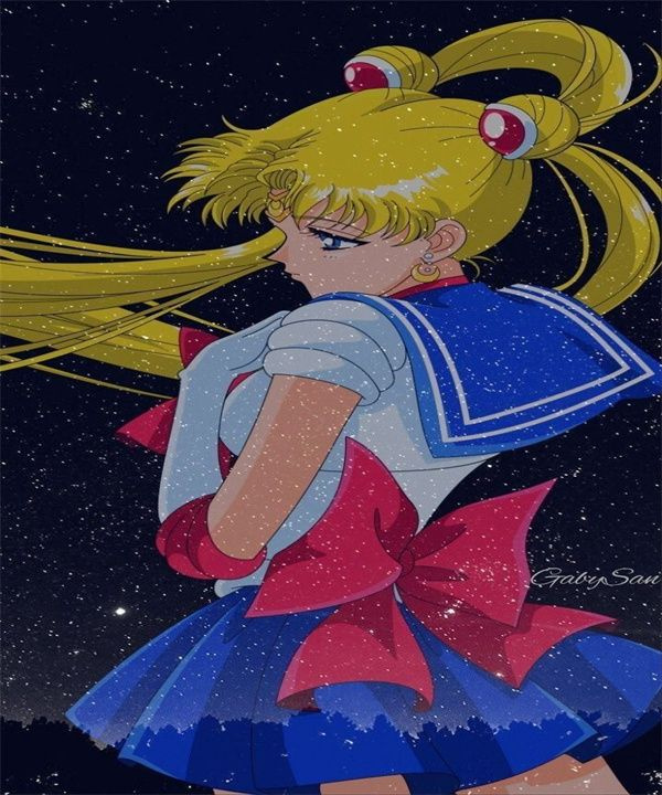 Алмазная мозаика Вышивка Живопись Картина стразами "Sailor Moon Сэйлор Мун" 40х50 см  #1