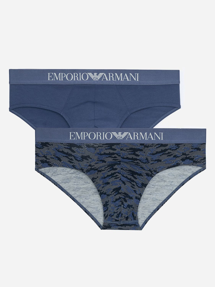 Комплект трусов брифы Emporio Armani Classic Pattern Mix, 2 шт #1