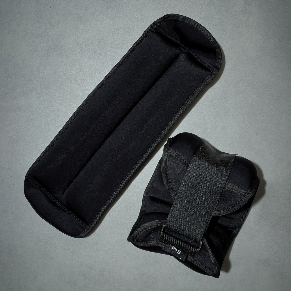 Набор утяжелителей для рук и ног неопреновые LVP, 2 шт х 3,0 кг, цвет: черный  #1