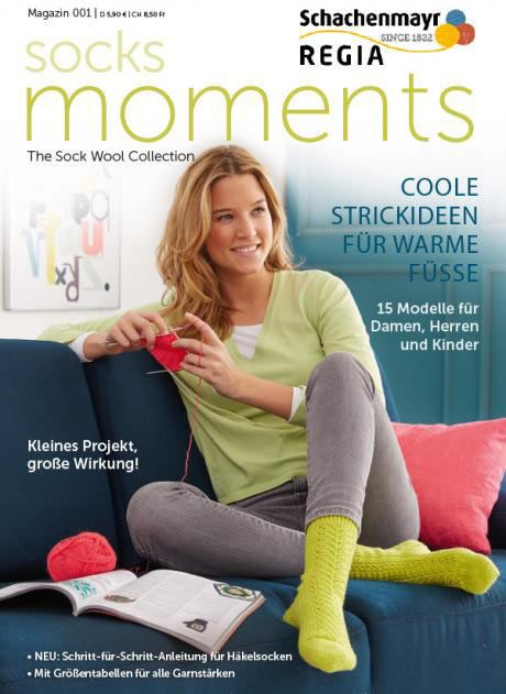 Журнал Regia "Magazine 001 - Socks moments", MEZ, 9856501.00001 со схемами для вязания спицами и крючком, #1