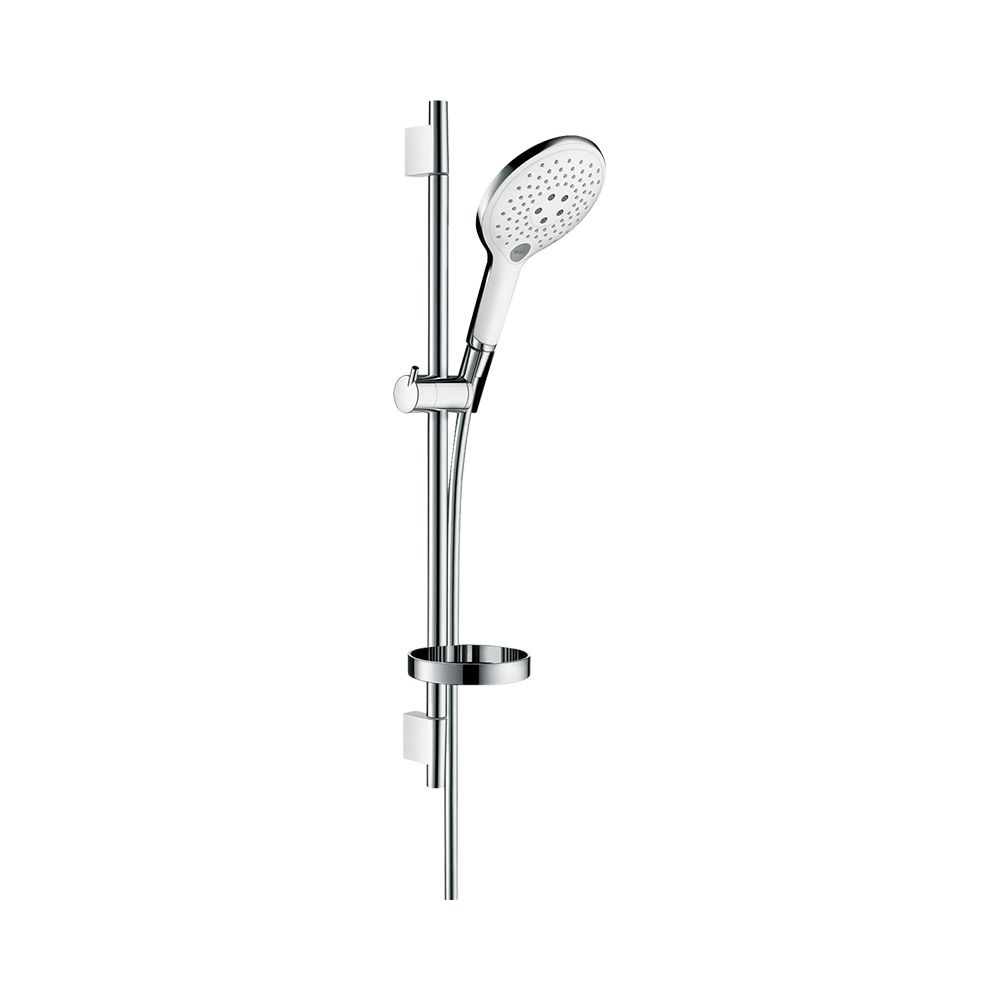 Душевой набор Hansgrohe Raindance Select S, 150, 3jet, со штангой 65 см и мыльницей, арт. 27802400, белый #1