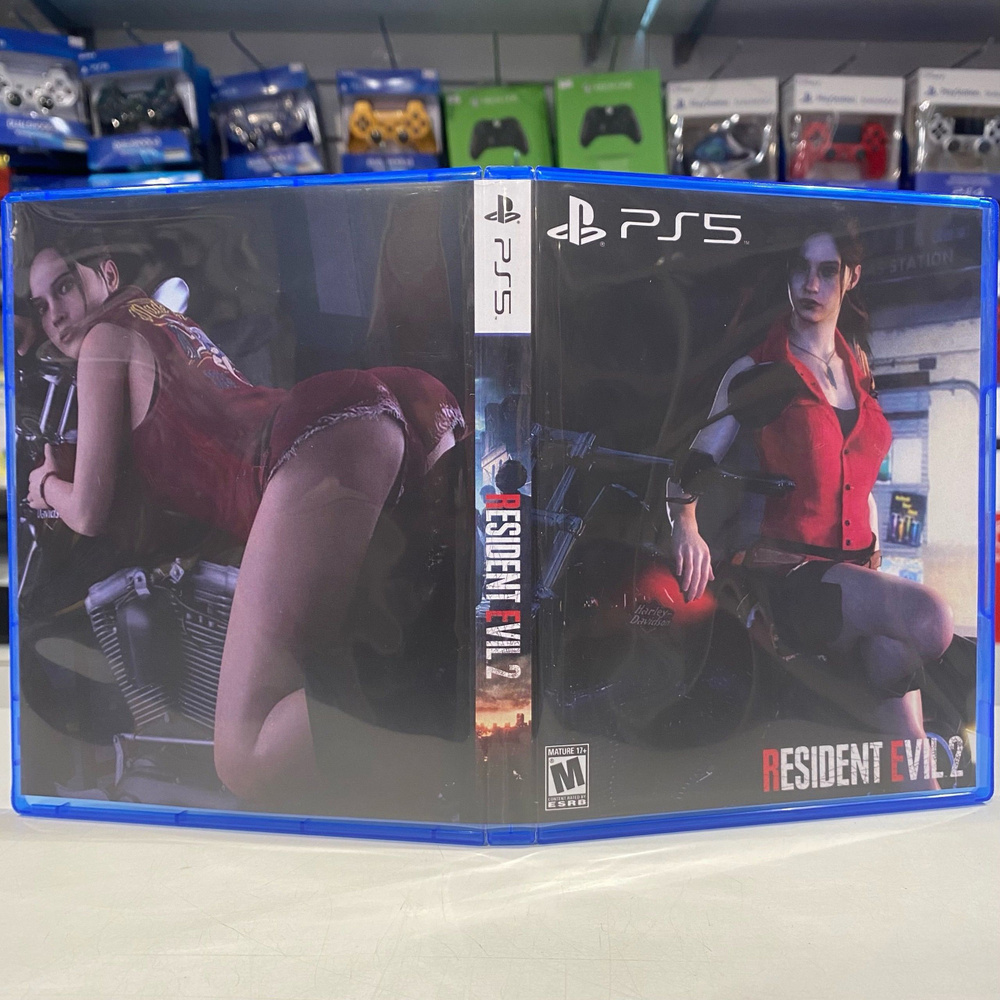 Игра " Resident Evil 2 " PS5 - Кастомная обложка для диска #1
