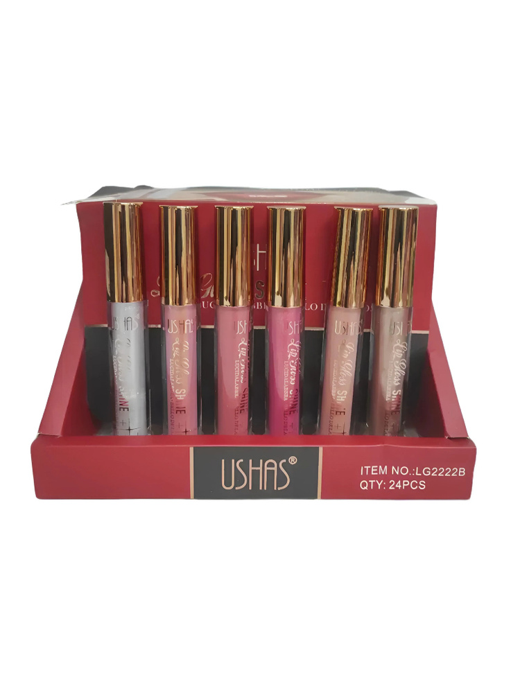 USHAS / Блеск для губ Lip Gloss Shine упаковка 24 штуки #1