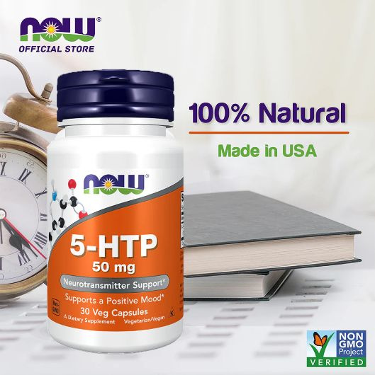 Биологически активная добавка 5 HTP 50 мг 30 caps, NOW 5-HTP #1