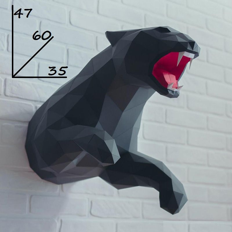 3D конструктор пазл Пантера 1/2 #1