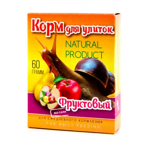 Корм для улиток Фруктовый, 60 гр. #1