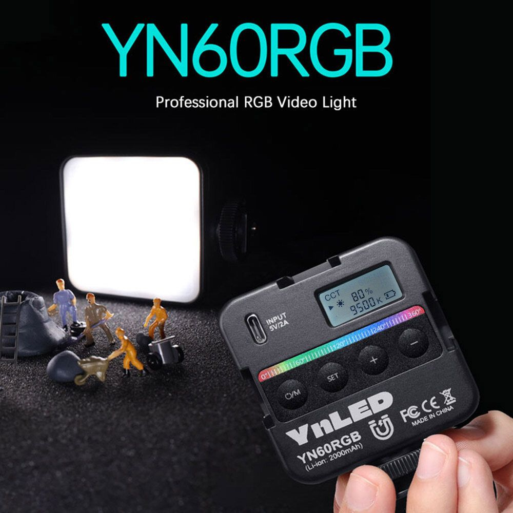 YONGNUO YN60RGB Светодиодный карманный мини-светильник для фотосъемки RGB заполняющий свет  #1