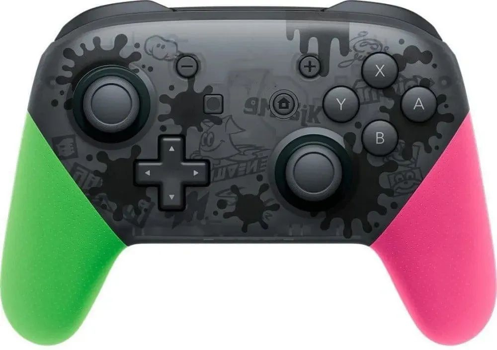 Геймпад Nintendo Switch Pro Controller Splatoon 3 / черный, зеленый, розовый  #1