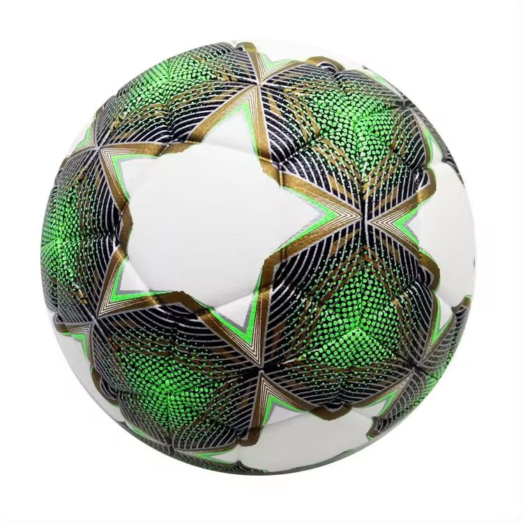 Футбольный мяч, 5 размер, зеленый #1